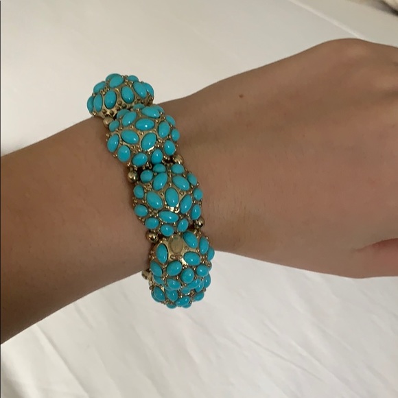 TURQUOISE AND GOLD BRACELET - Picture 2 of 2